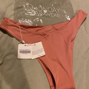NWT Monday Swimwear Byron Bottom in Summer Rose